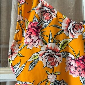 Xhilaration Floral One Piece Swimsuit - Yellow and Pink